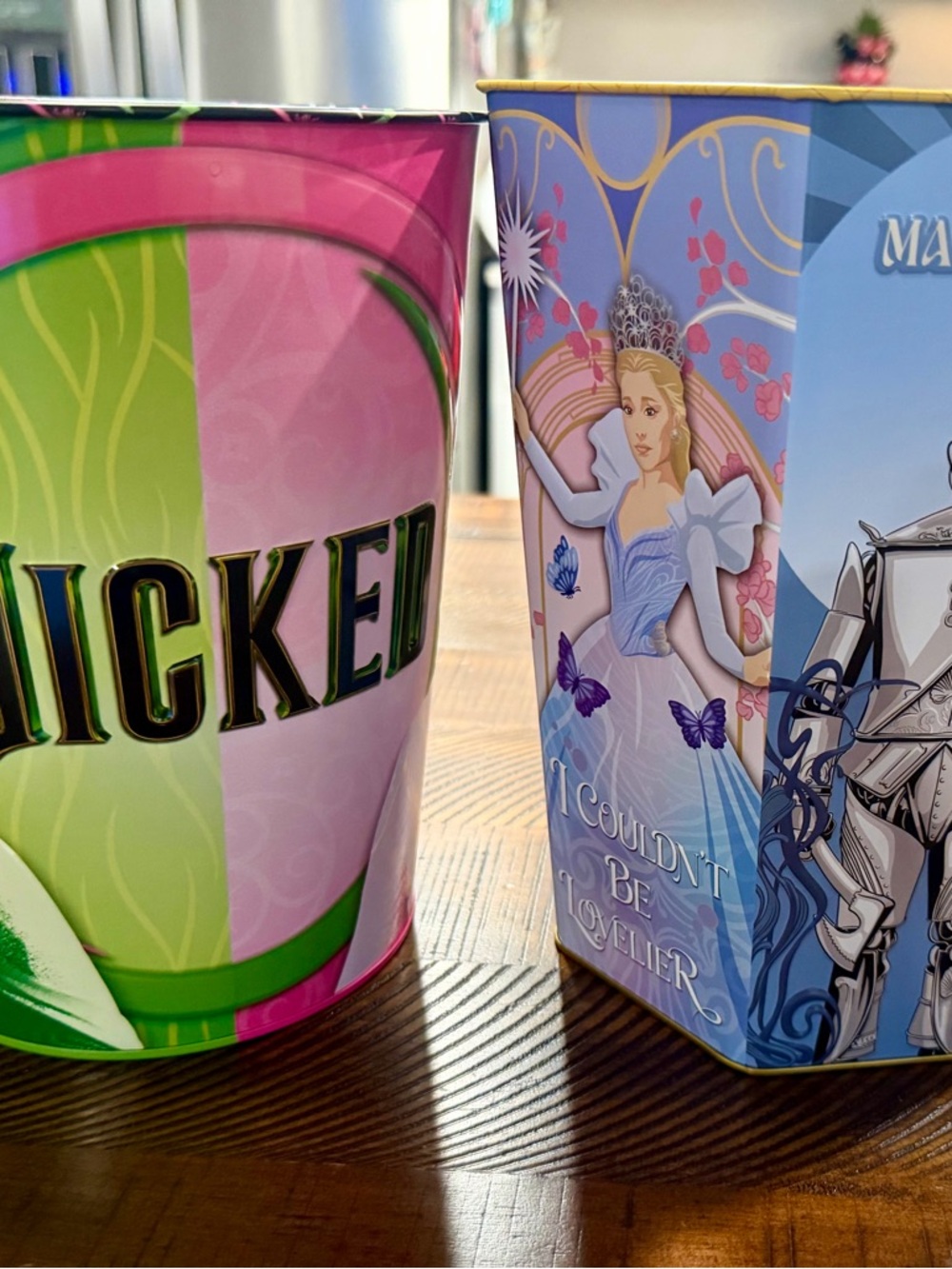 Set of 2 “Wicked” popcorn tins